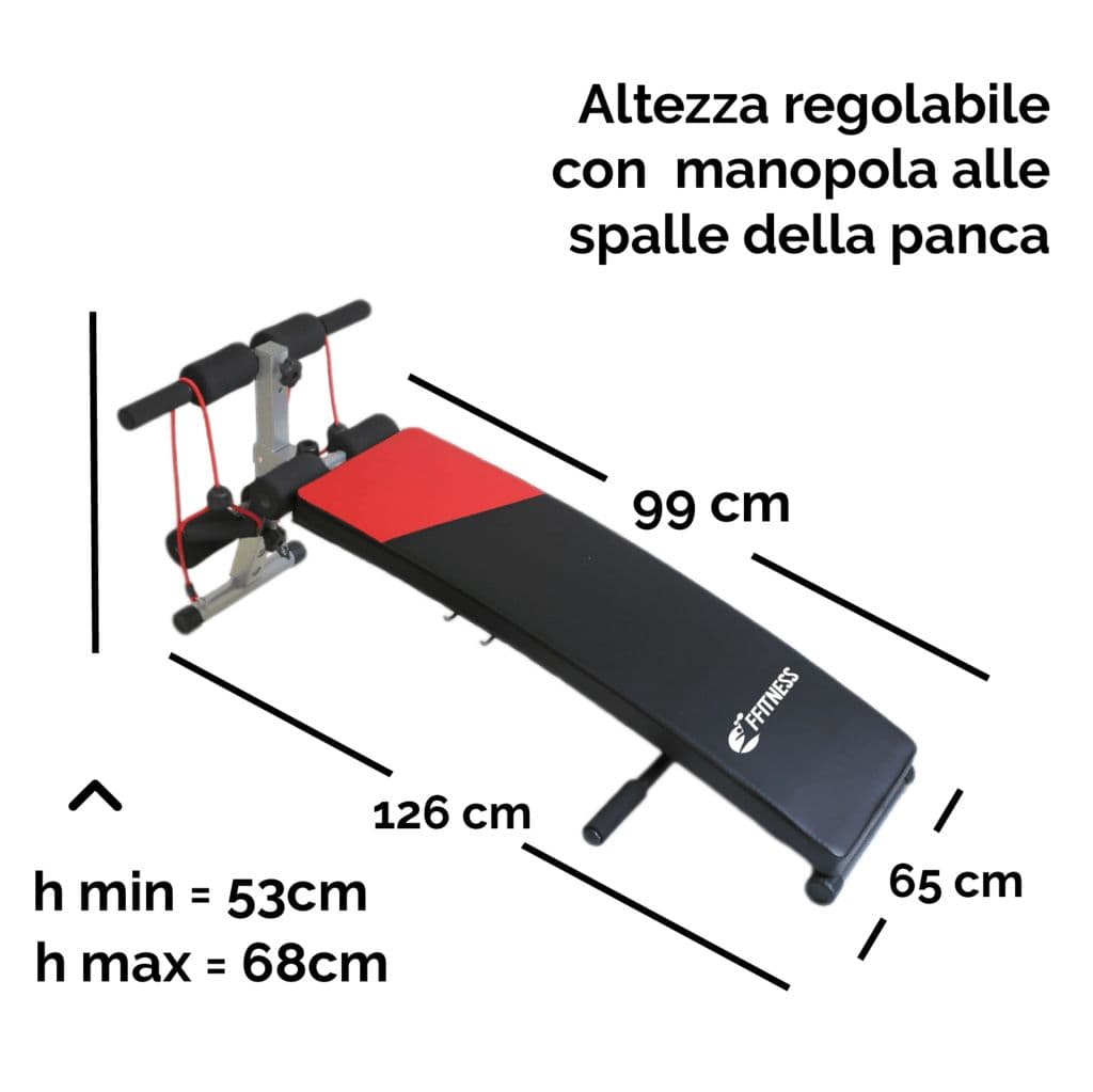 FFitness Panca Sit Up Bench e Flessioni Multiuso FF 1 St view 2