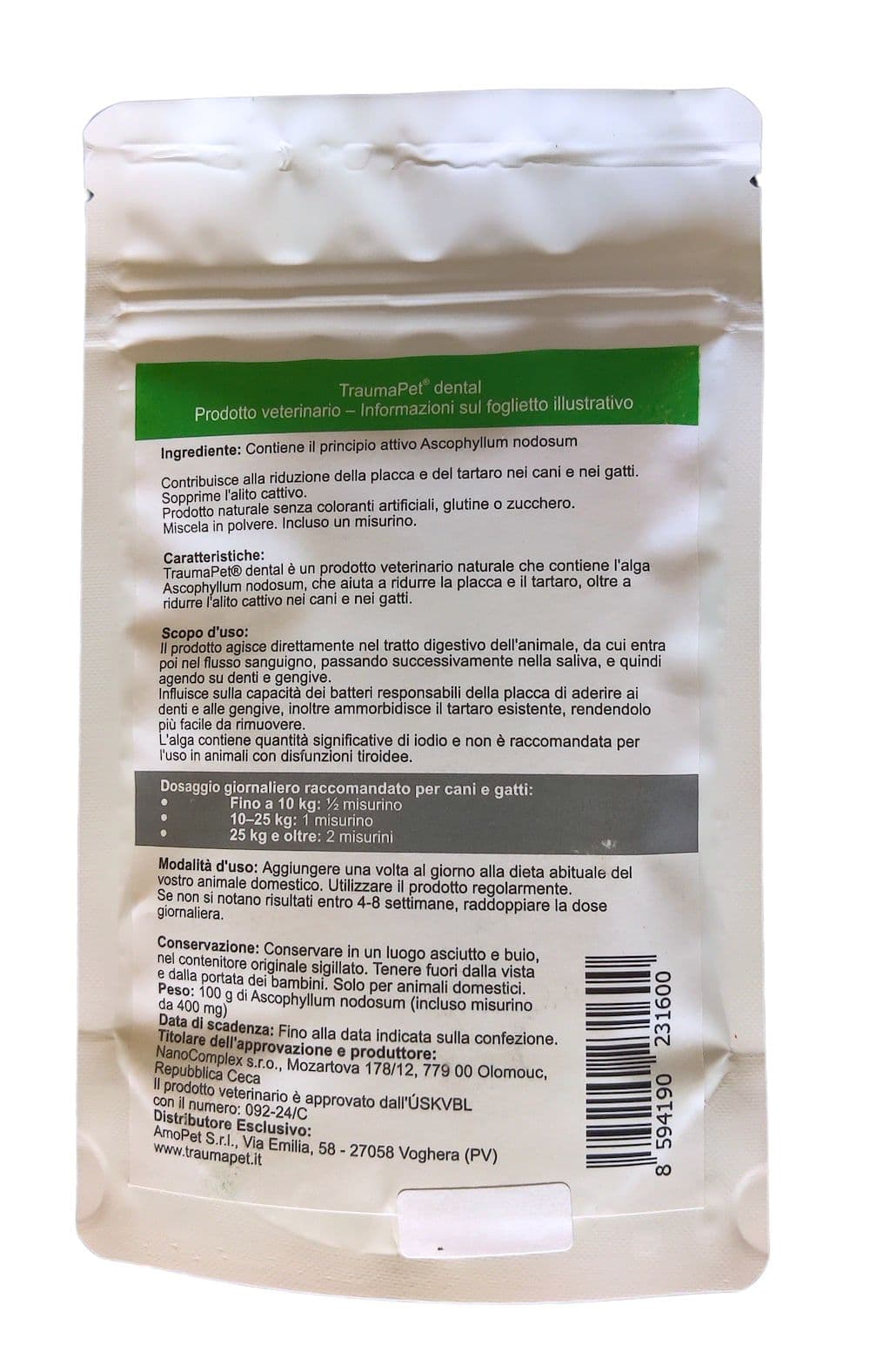 TraumaPet® Dental Integratore Naturale per Denti e Alito 100 g view 2