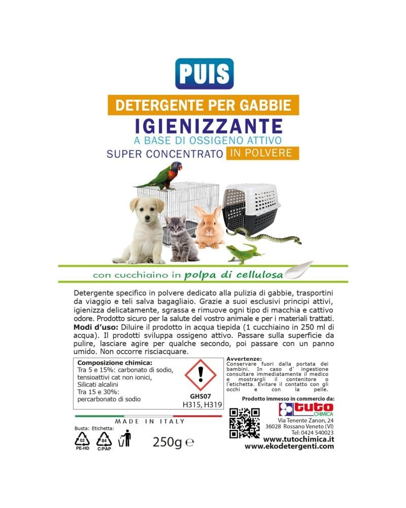 Puis Detergente per gabbie e trasportini 250 GR view 2