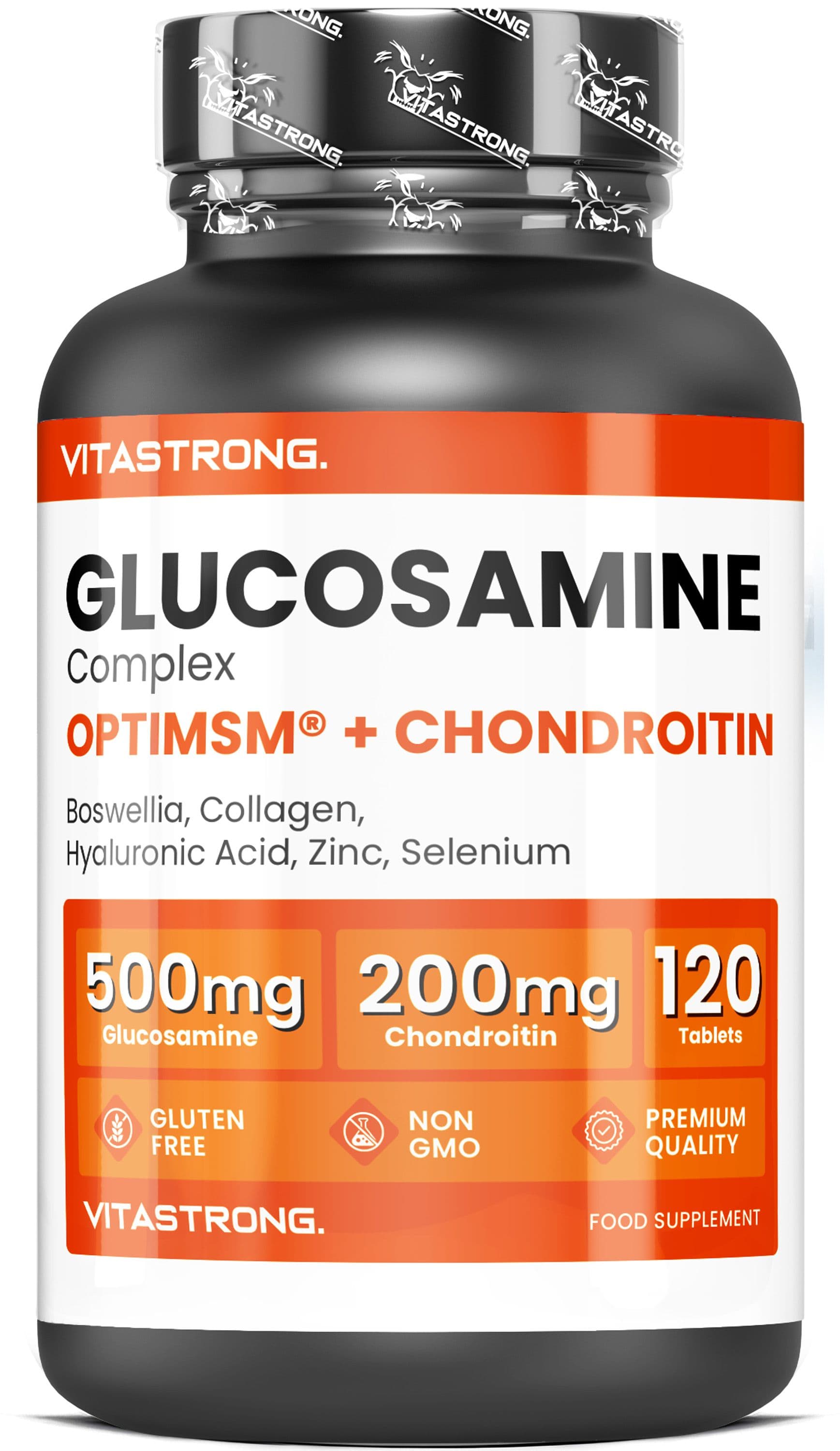 Vitastrong Complesso Glucosamina - 120 Compresse, Supporto Avanzato pe