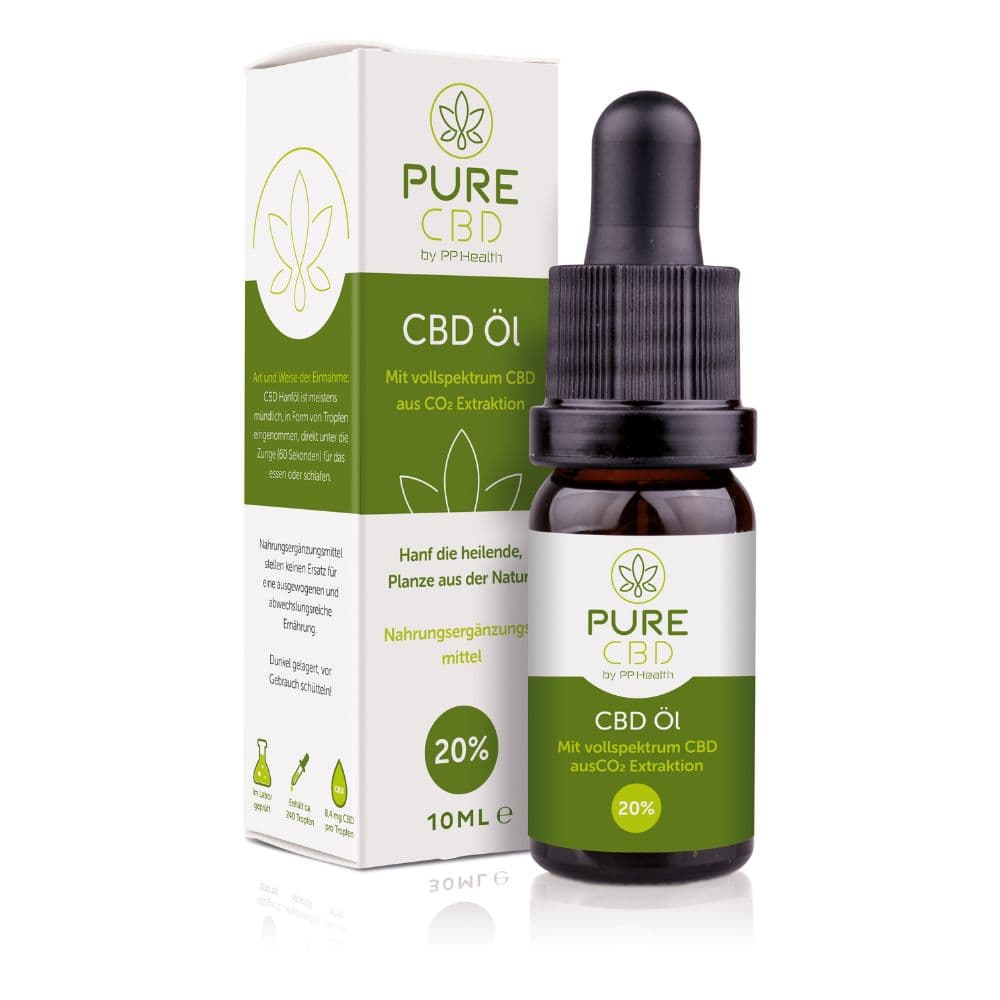 PureCBD Con PP Health CBD Olio Full Spectrum 20% 10 ml Olio