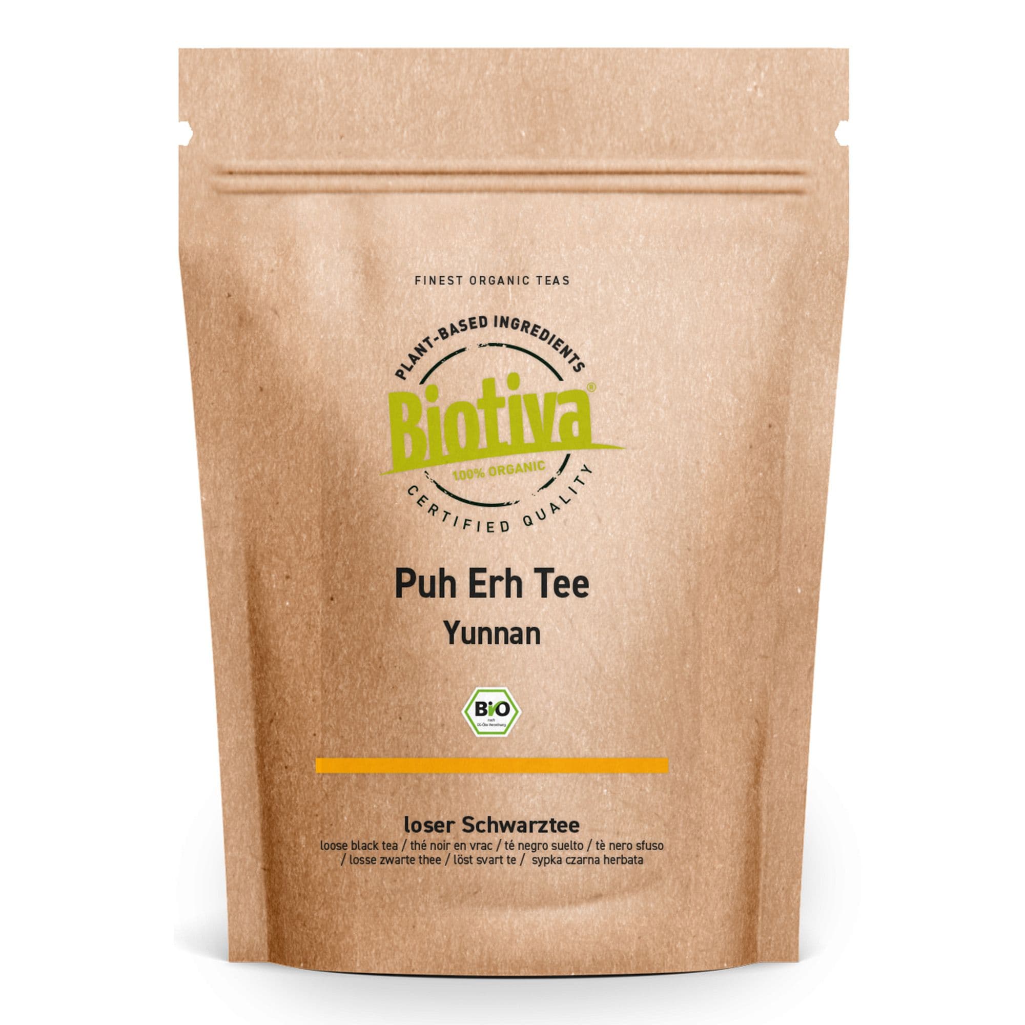 Biotiva Tè Puh-Erh Biologico 100 g Tè