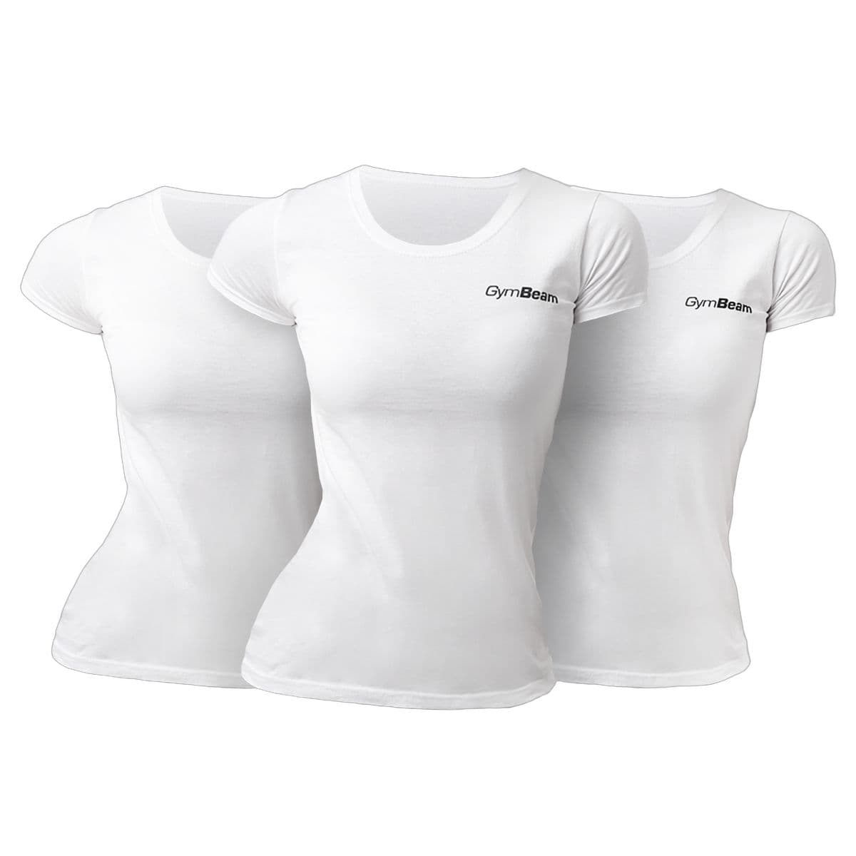 T-shirt donna Basic 3Pack a manica corta regular White 1 St