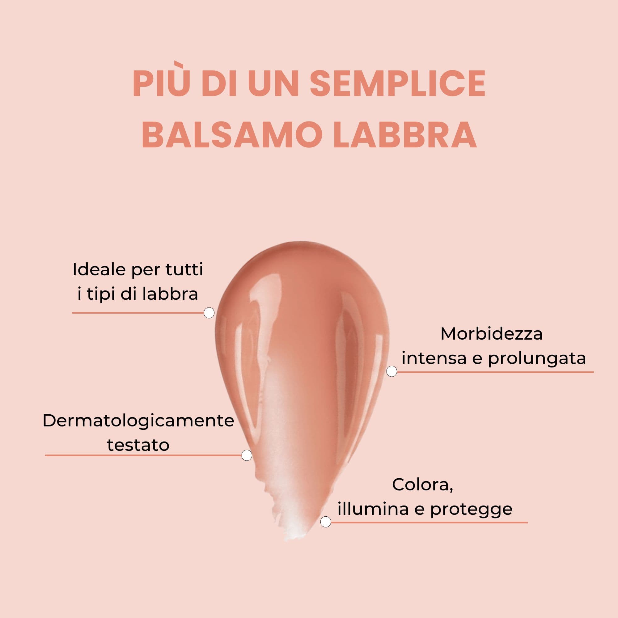 LipBalm Ialu 5 Color NUDE Balsamo Labbra Idratante 8 Ore Idratazione - view 2