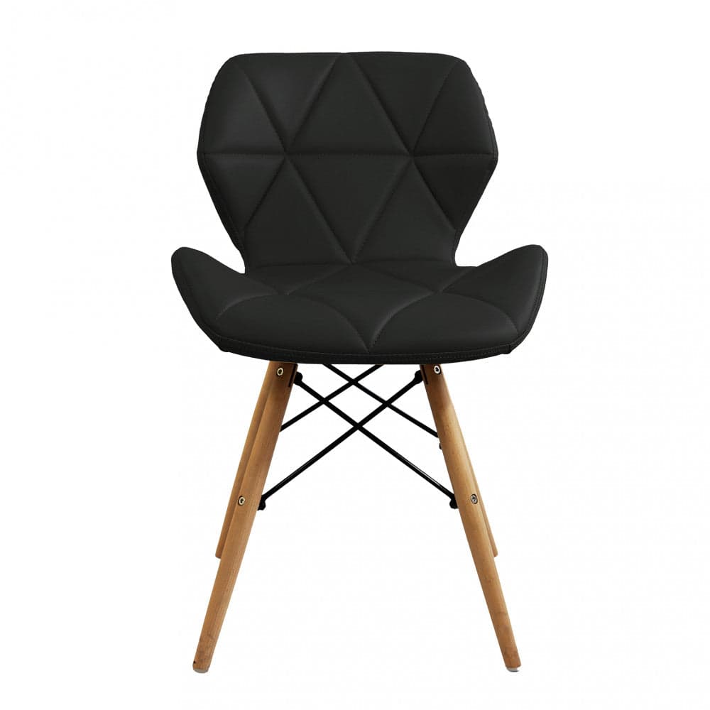 SEDIA MODERNA IMBOTTITA NERA -ANNAPOLIS