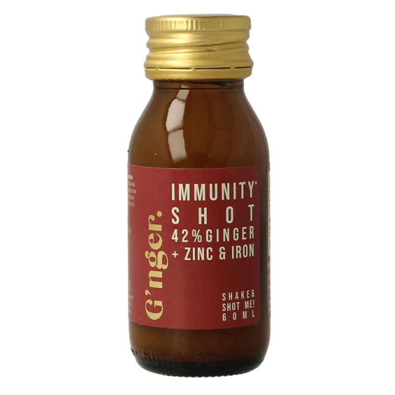 G'nger Shot di Succo di Zenzero e Frutta per l'Immunità 60 Millilitri