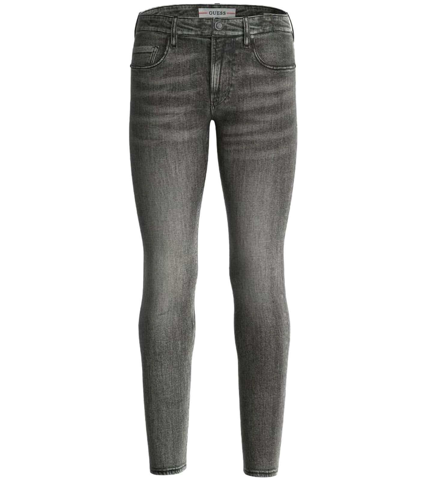 GUESS jeans skinny alla moda da uomo in pantalone stile quotidiano 5 tasche M3YA27D4U42 DRMM grigio