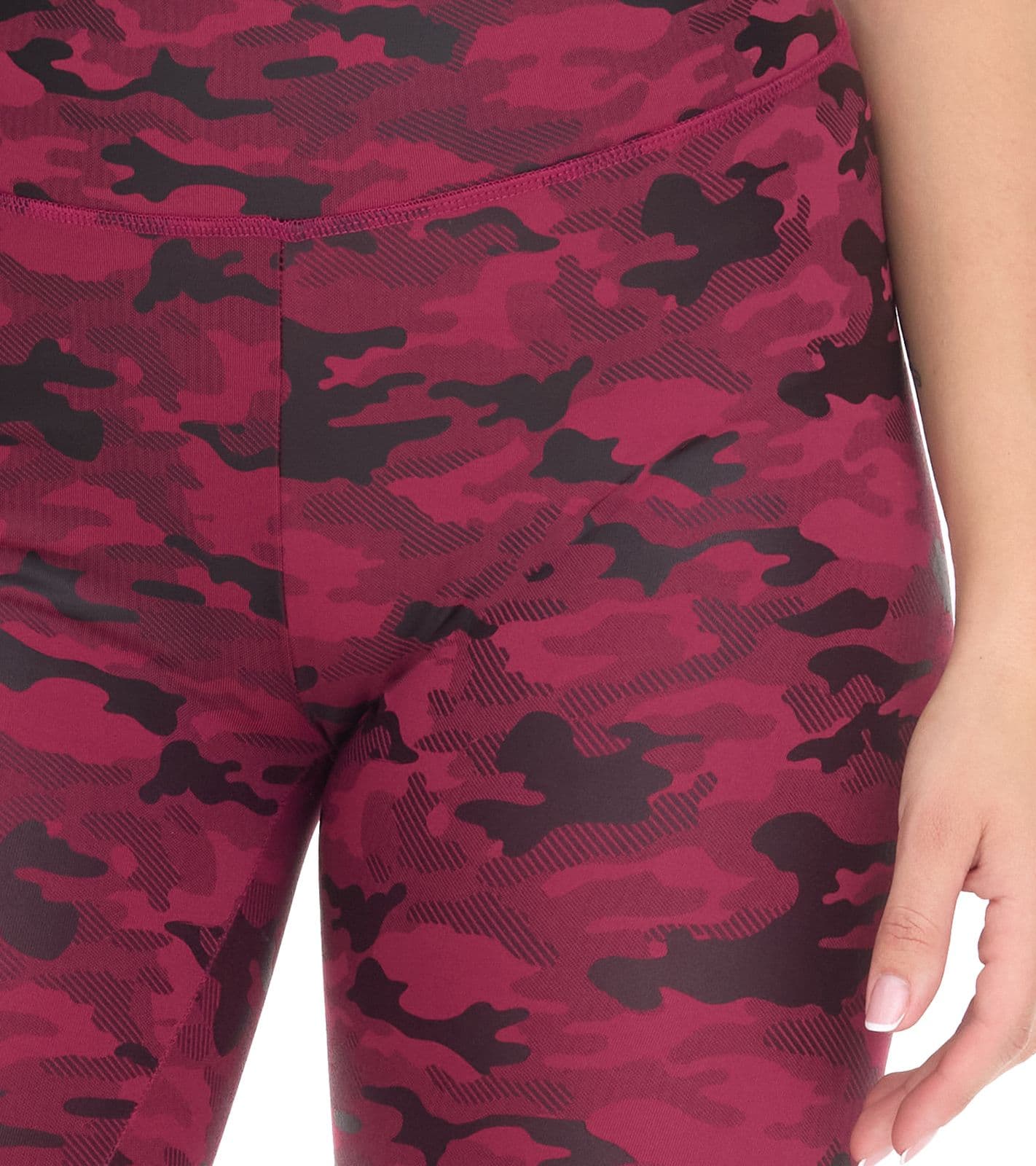 ROCKUPY leggings da donna alla moda pantaloni fitness in look mimetico pantaloni da allenamento 393230 viola/nero view 2