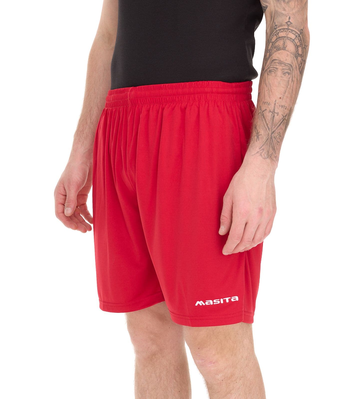 masita Rio Pantaloncini da allenamento da uomo con tecnologia Clima Tech Pantaloni sportivi con slip interno 2401S-5000 Rosso view 2