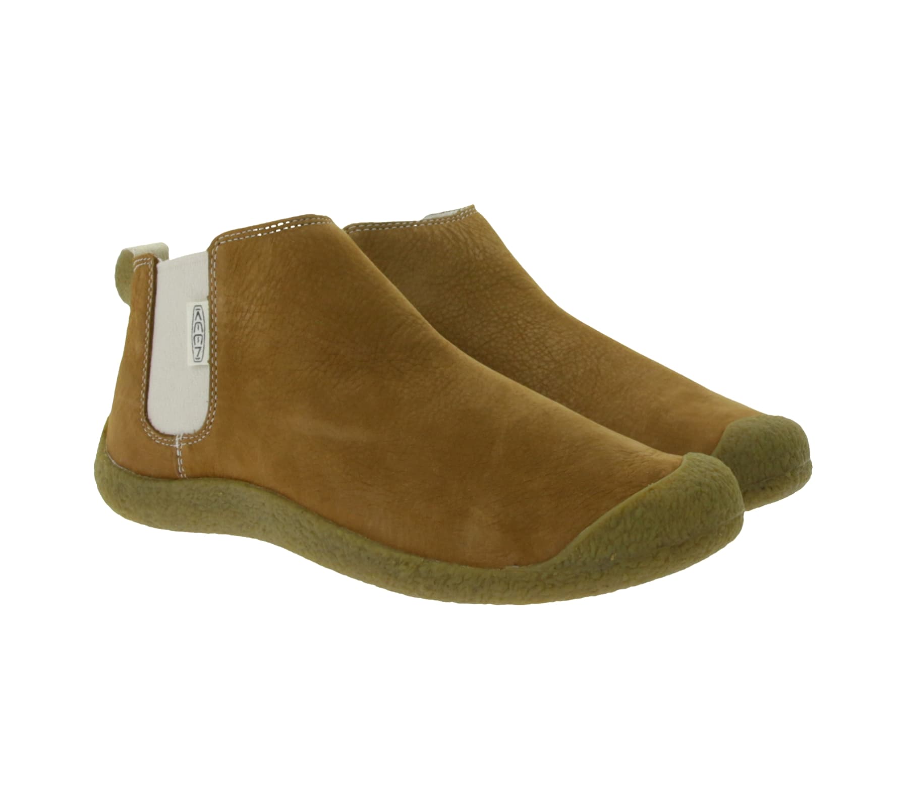 KEEN Mosey Chelsea, stivaletti slip-on da donna in vera pelle con plantare estraibile, 1026826, marrone