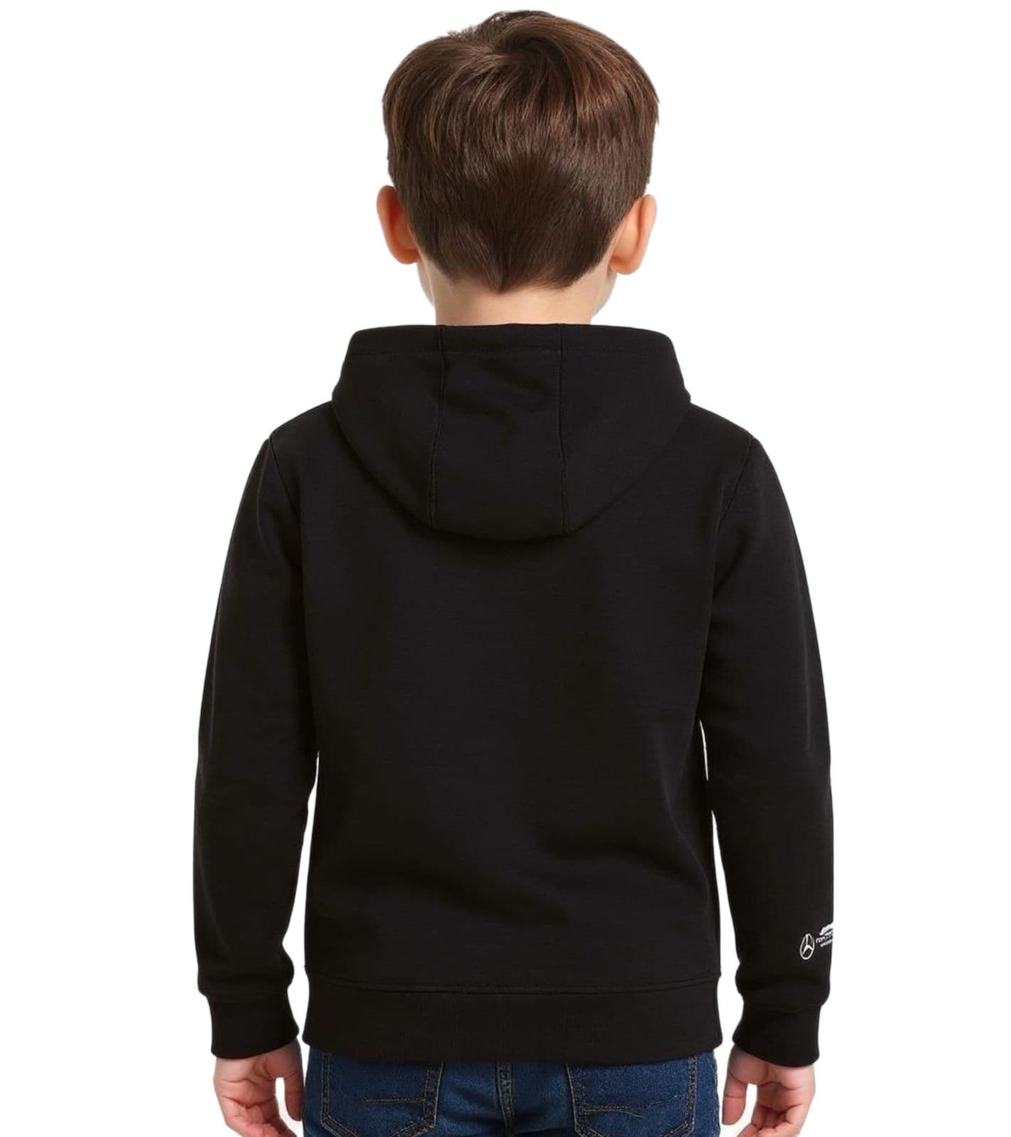 Felpa con cappuccio Mercedes-Benz AMG Petronas F1 Lewis Hamilton per bambine e bambini, Felpa con cappuccio Formula 1 701227130 001 Nero view 2