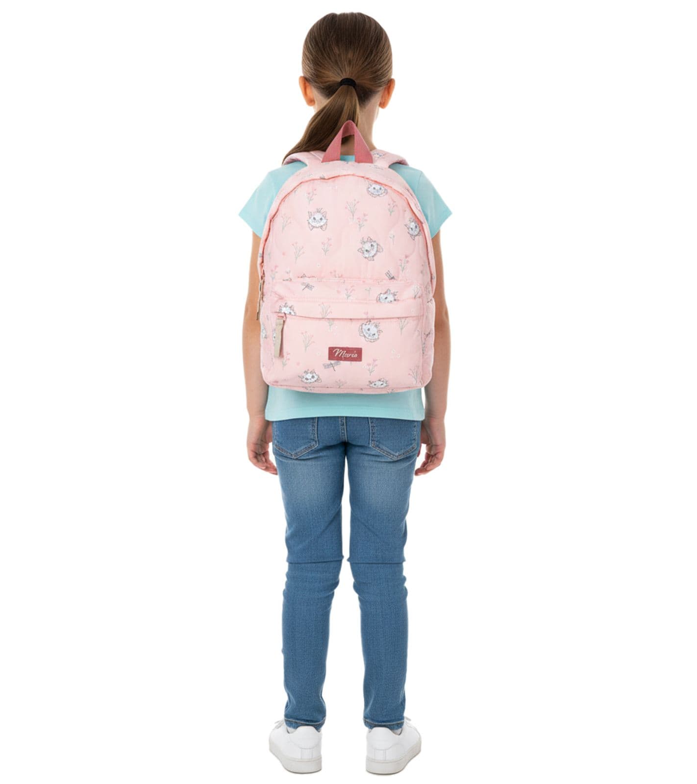Zaino VADOBAG Disney per bambine con grazioso design di Marie, zaino per l'asilo, 8L, 770-00463 Rosa