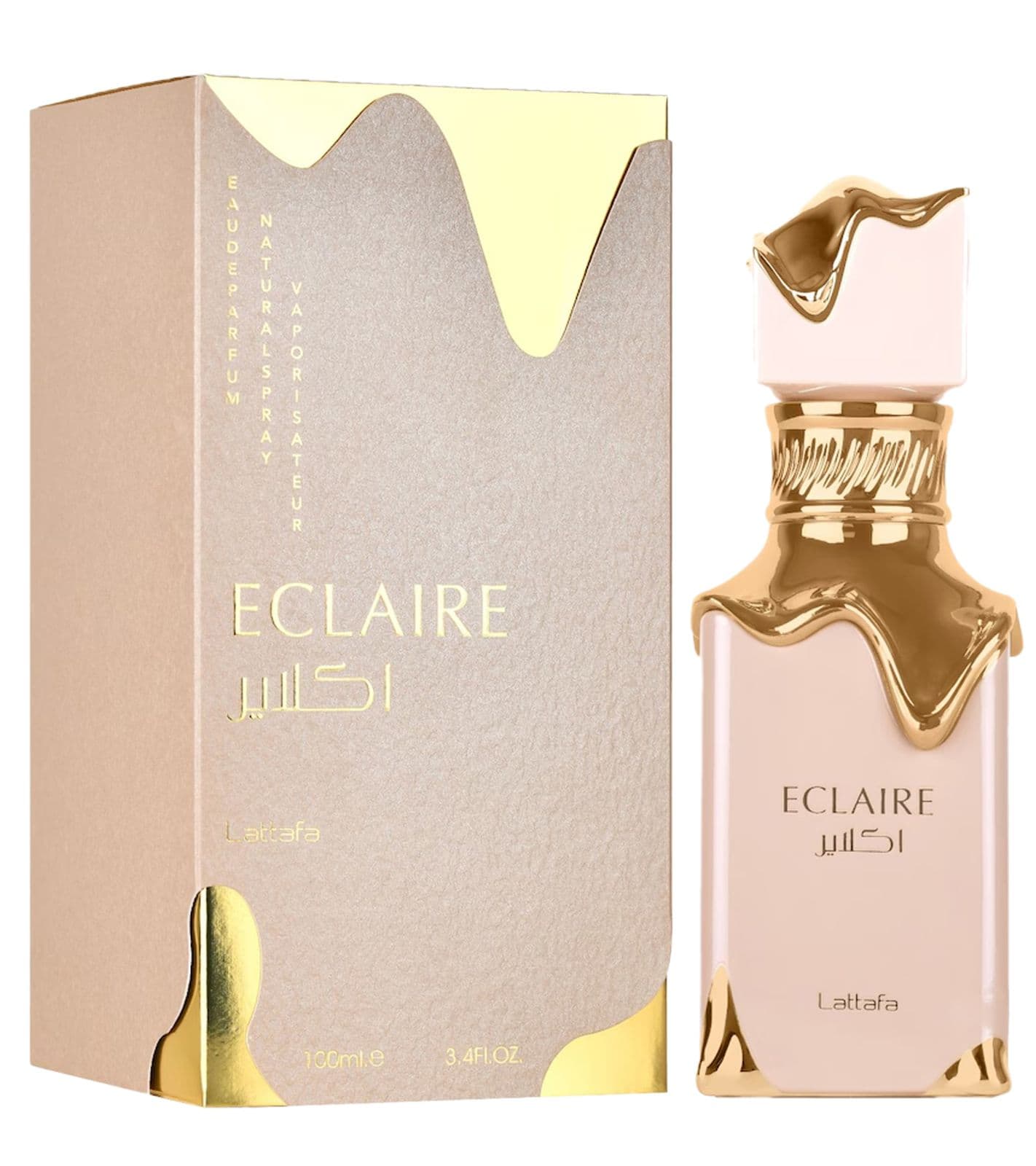 Lattafa Eclaire Eau de Parfum da Donna, fragranza floreale dolce, profumo per il corpo, 100 ml, rosa