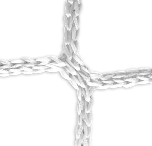 Goal net for handball goals (white) - 3 x 2 m, 4 mm PP, 80/100 cm