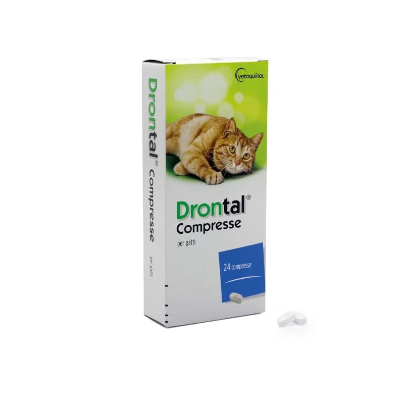 DRONTAL GATTO (24 cpr) - Il vermifugo per gatti che elimina i parassiti intestinali