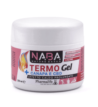 NABA TERMO GEL con CANAPA e CBD effetto caldo prolungato 250ML
