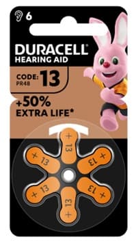 DURACELL EASY TAB 13 ARANCIO 6PZ