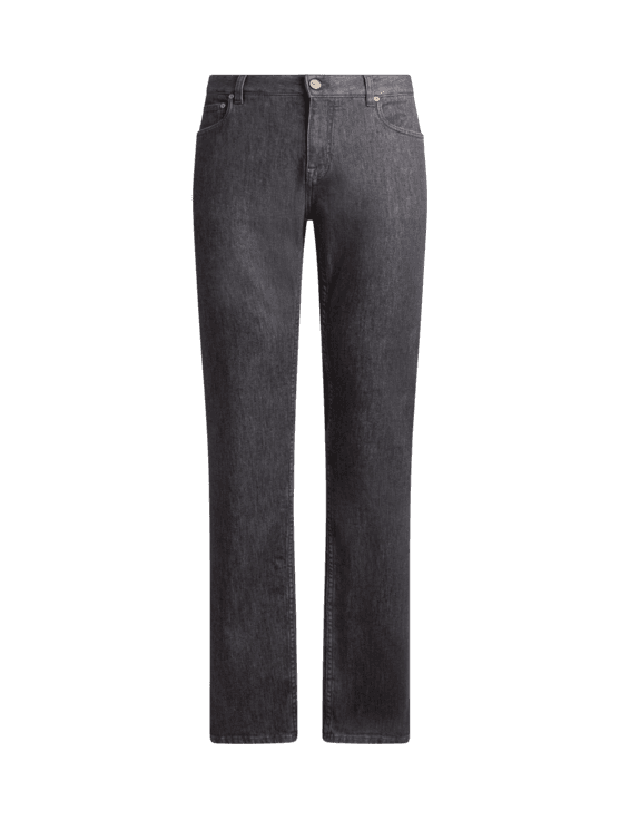 Etro, Jeans Slim In Denim Di Cotone, Uomo, Grigio, Taglia 31