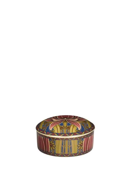 Etro, Portagioie In Porcellana Con Motivo A Fiori, Multicolor
