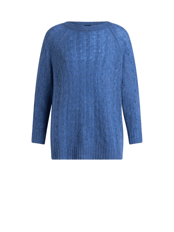 Etro, Maglia In Cashmere Maniche A Tre Quarti, Donna, Blu, Taglia 40