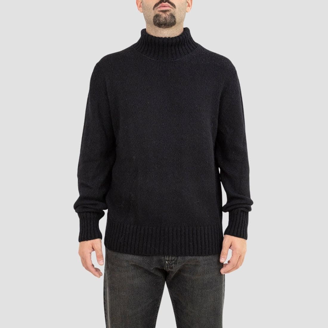 GRIFONI - Dolcevita in misto lana lavorato a maglia - Colore: Nero,Taglia: 52