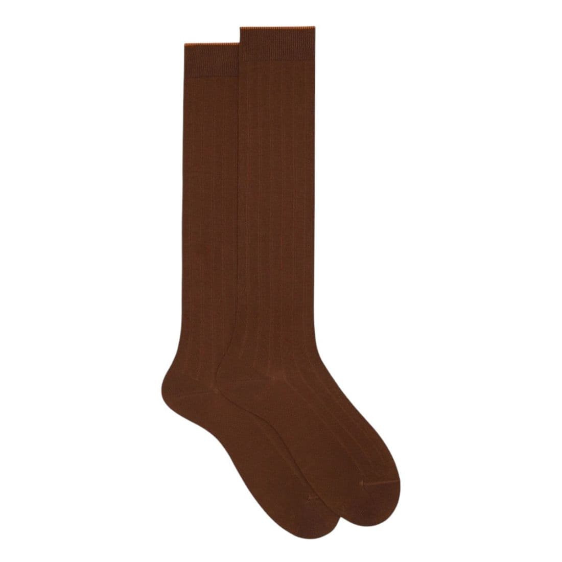 GALLO - Calzini a coste in cotone - Colore: Beige,Taglia: TU