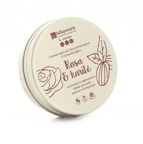 Crema Mani al Burro di Karitè e Rosa -