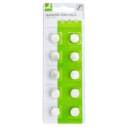 Batterie alcaline a bottone Q-Connect-1.5V LR44 - conf. 20
