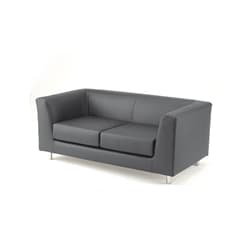 Divano collettività Quad Unisit - similpelle - grigio - QD2/KG