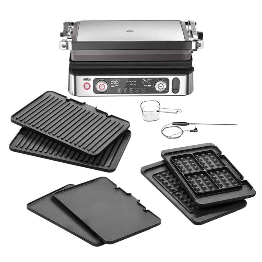 Braun Griglia a contatto MultiGrill 9 Pro CG 9167 Nero/Acciaio inox CG9167