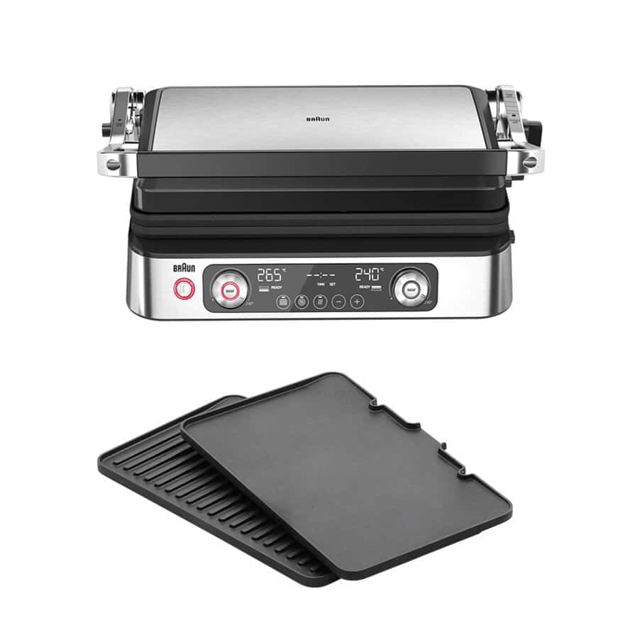 Braun Griglia a contatto MultiGrill 9 Pro CG 9140 Nero/Acciaio inox CG9140