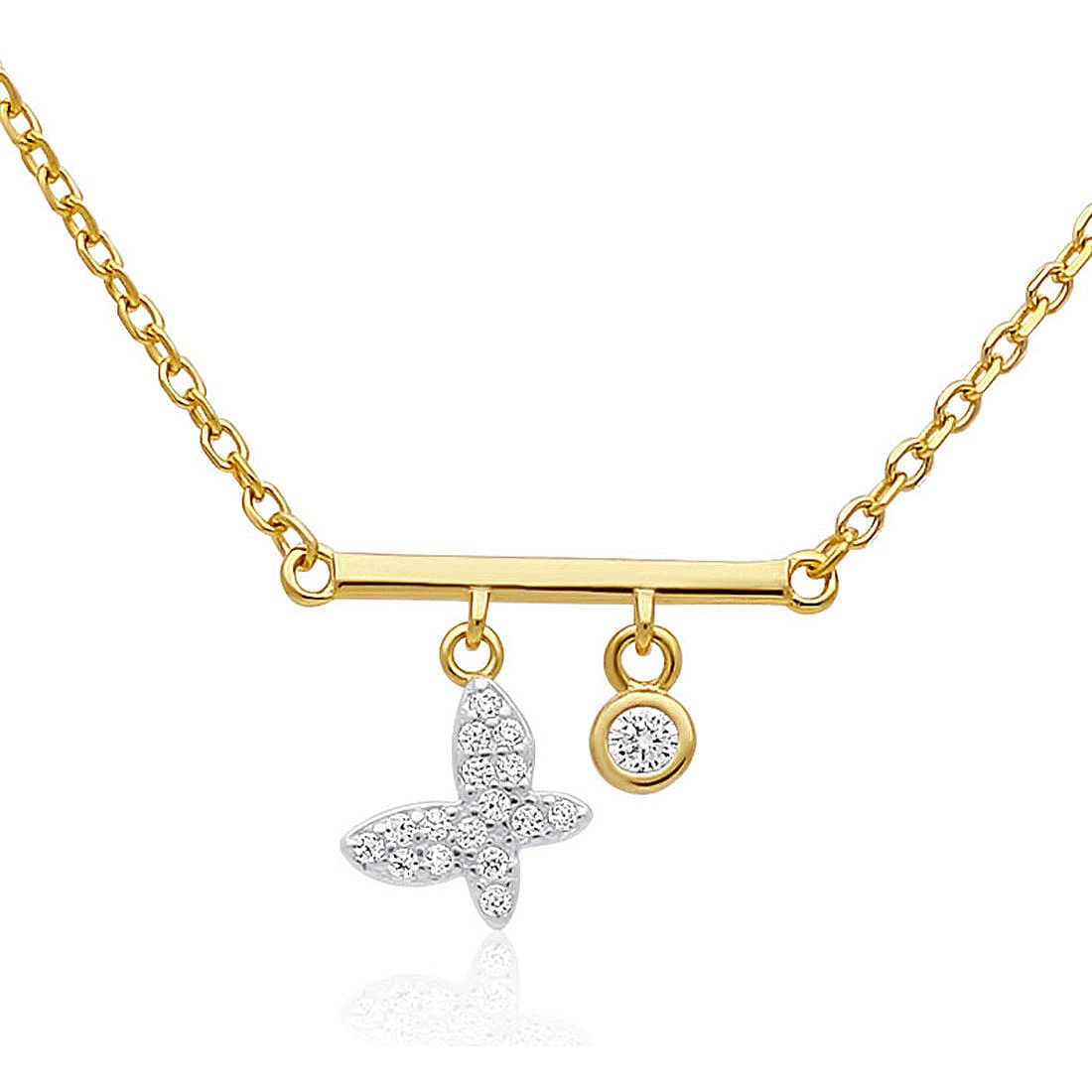 Collana Argento 925 Con Pendente Donna Gioiapura INS028CT426PLWH