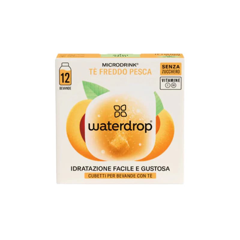 Ice Tea Pesca Integratore Alimentare 12 Cubetti - Waterdrop