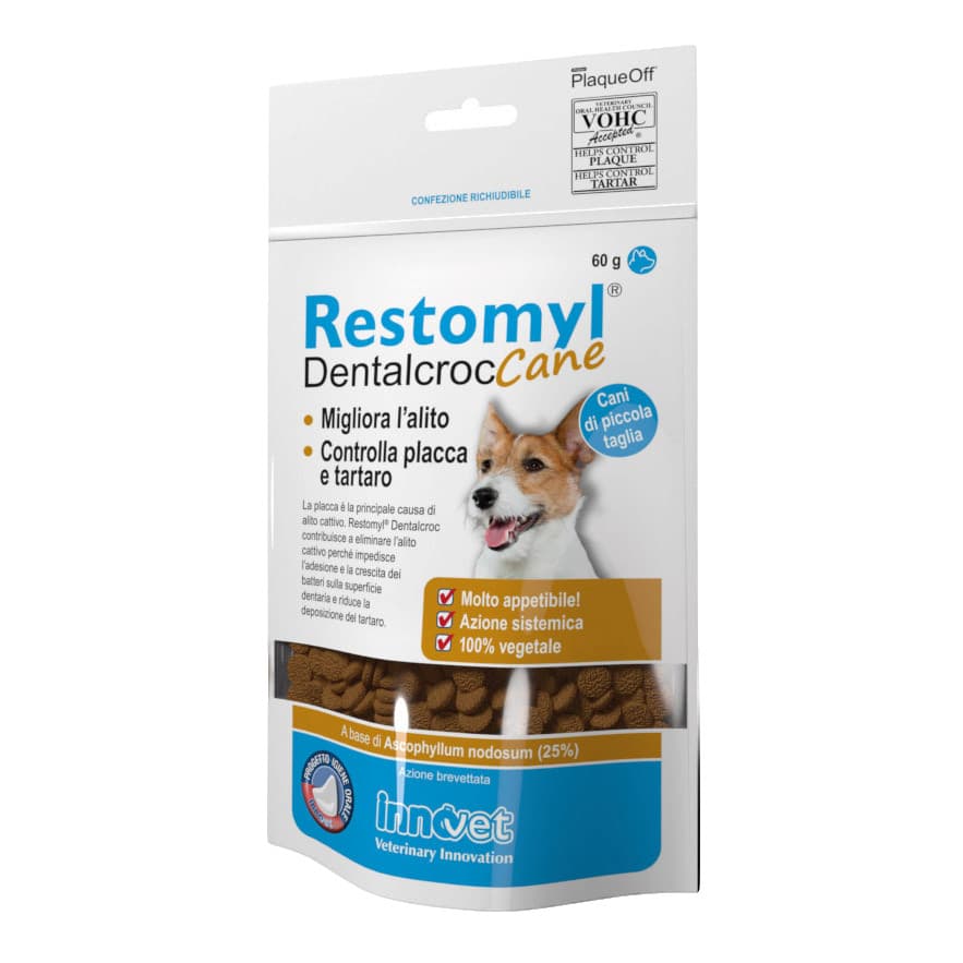 Restomyl Dentalcroc Supporto Salute Orale Cani Piccola Taglia 60g - Innovet