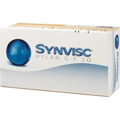 Synvisc Siringa Intra-Articolare Acido Ialuronico Hylan G-F 20 per Artrosi 3 Siringhe 2ml - Sanofi Aventis
