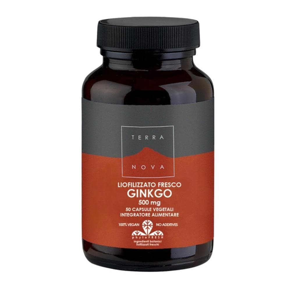 Foglie di Ginkgo - Terranova - 50 capsule vegetali - Integratore alimentare con proprietà antiossidanti