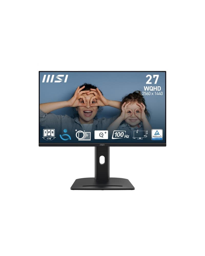 MONITOR MSI LED 27" Wide PRO MP275QPG IPS 2560X1440 100HZ 1ms 300cd/mq 1300:1 2x2W MM Reg.H PIVOT 2HDMI DP