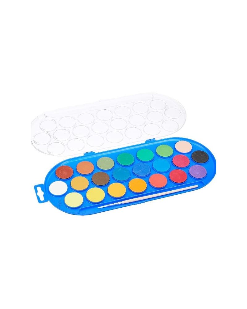 Acquerelli in scatola di plastica 22 pastiglie