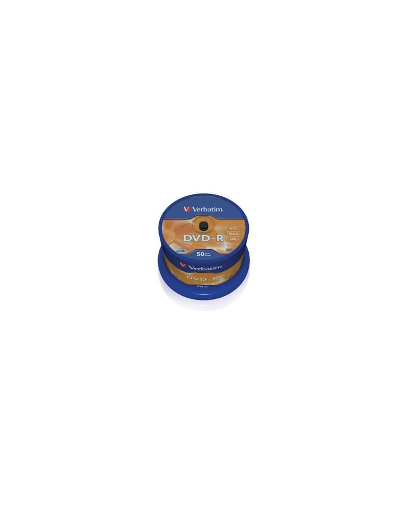 Verbatim DVD-R 4.7GB 16x Matt Silver Spindle 50pz