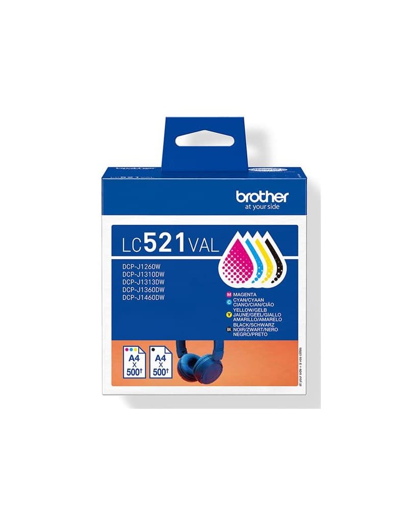 Brother LC521VAL Valuepack 4 cartucce inchiostro