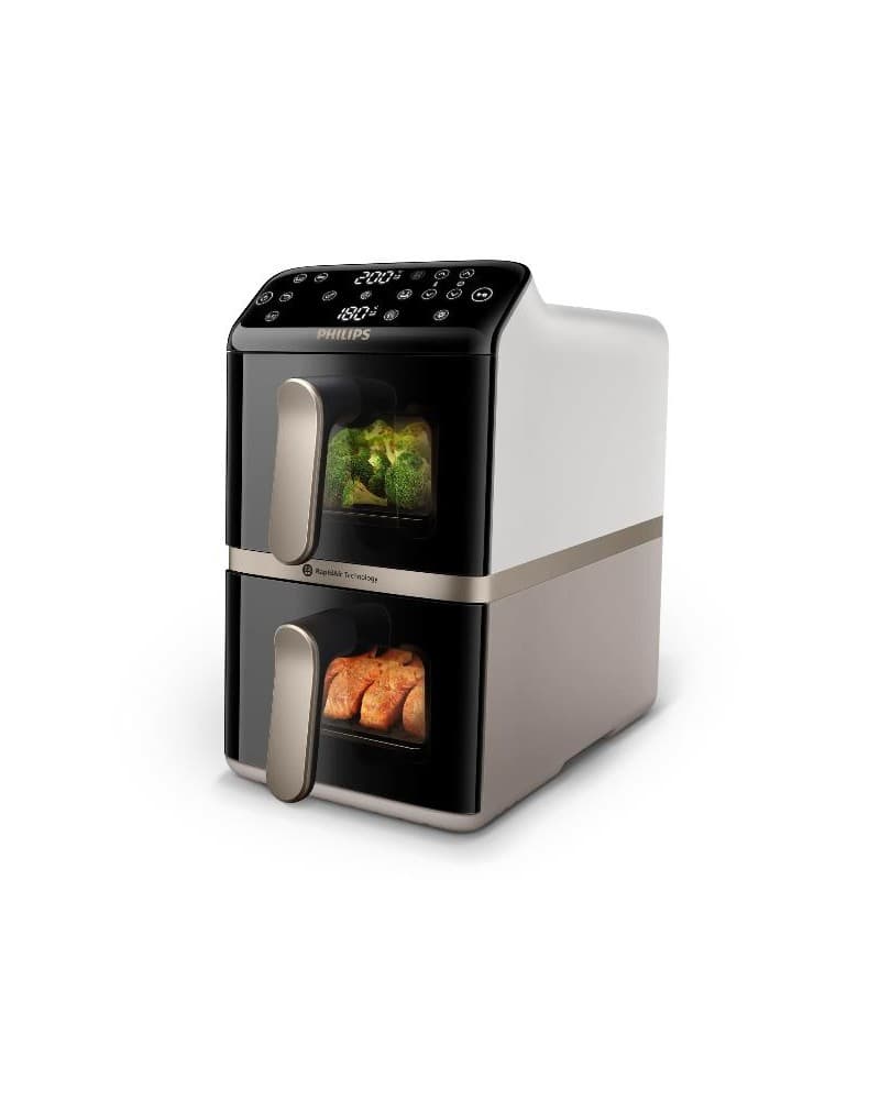 Friggitrice ad aria verticale 10L White Beige