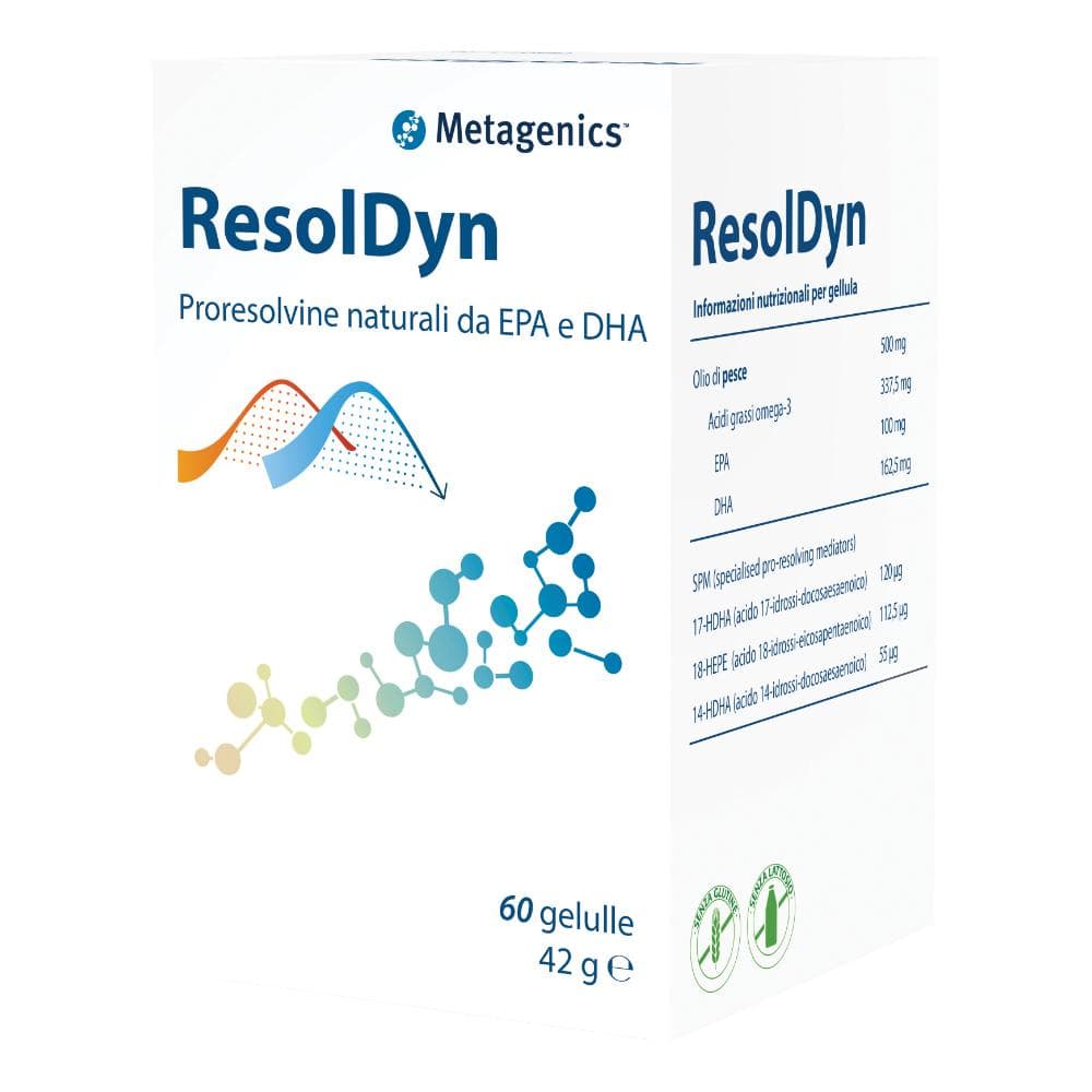 ResolDyn integratore omega-3 con SPM 60 gellule