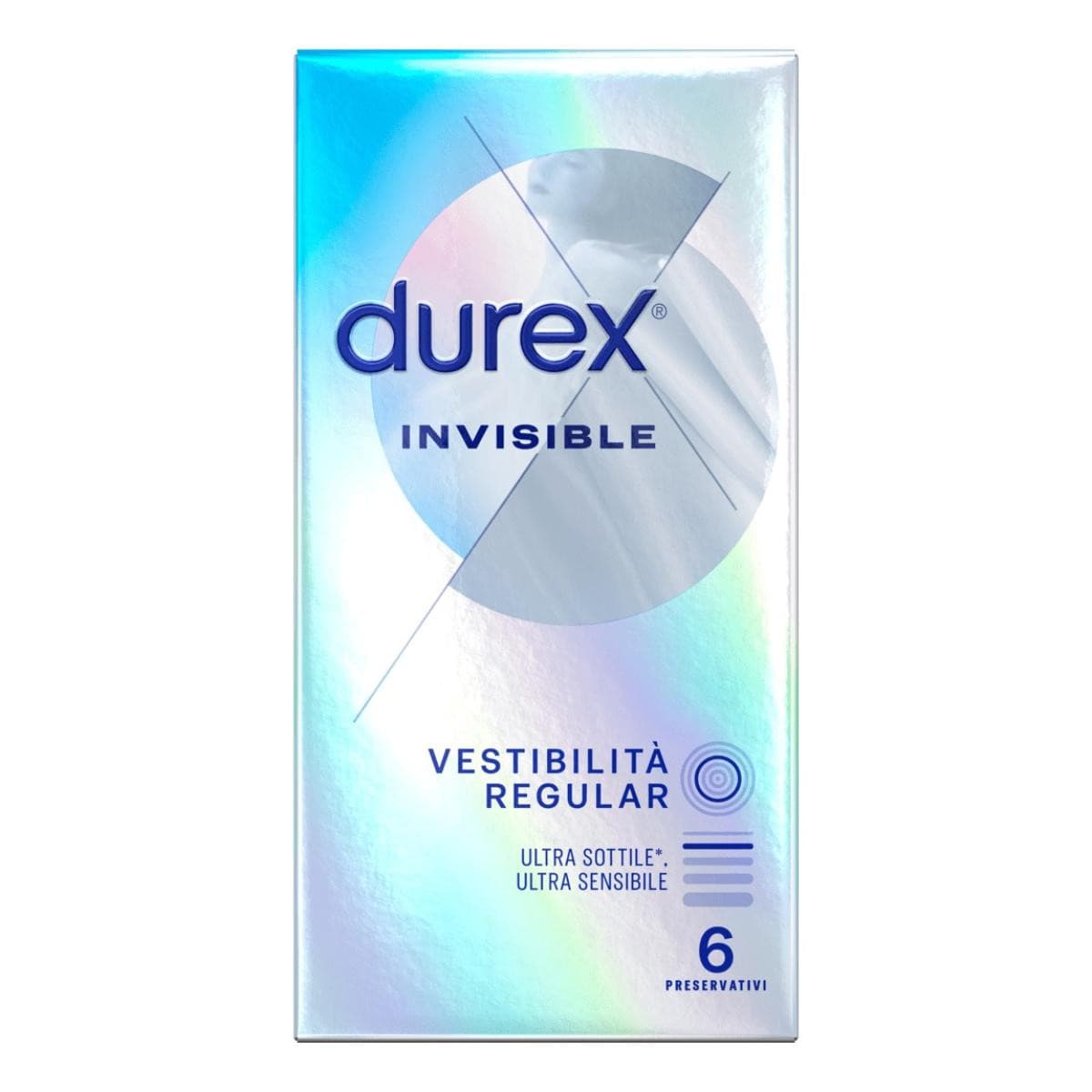 Durex Invisible Profilattici Ultra Sottili E Sensibili, 6 pezzi
