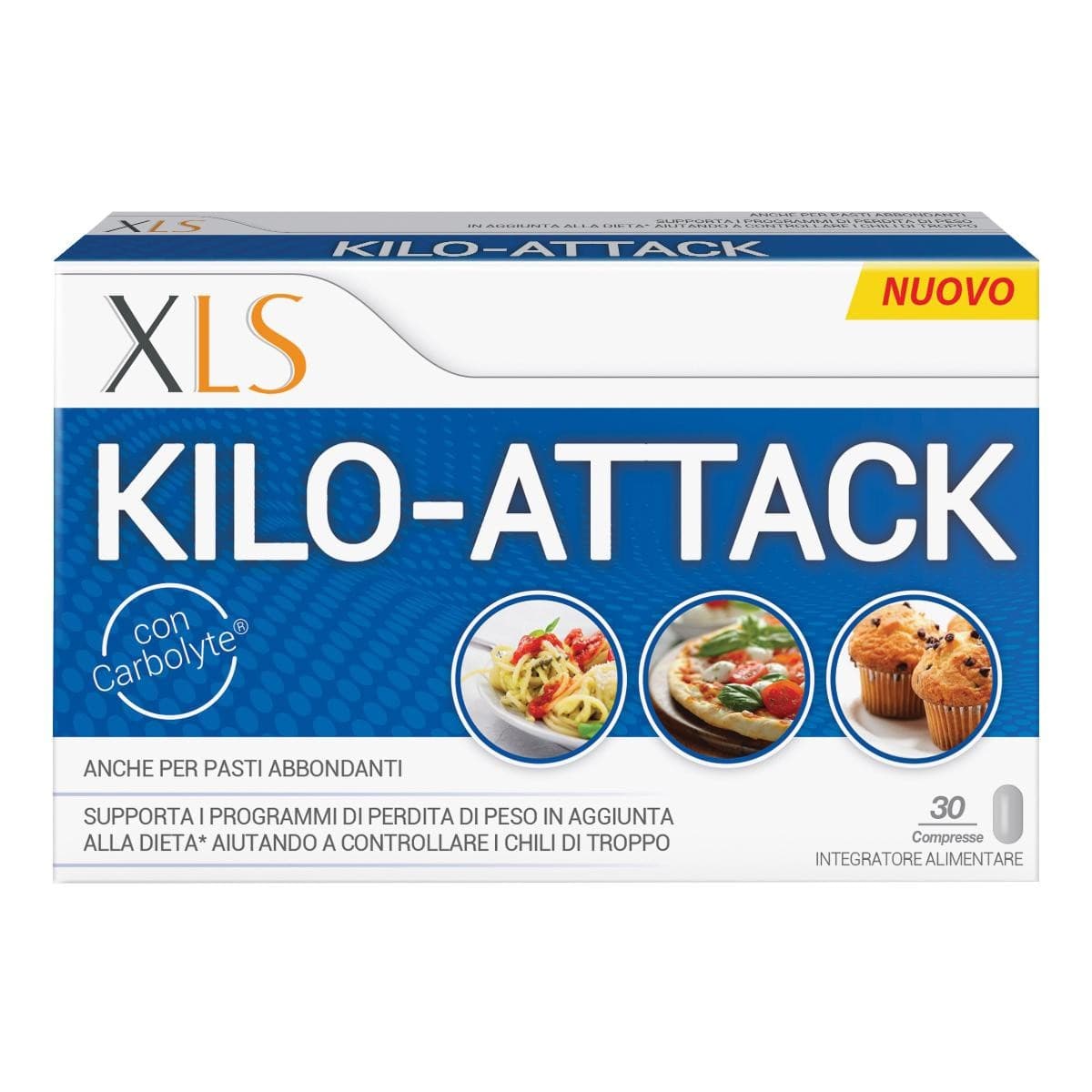 XLS Kilo Attack Pocket Integratore per la perdita di Peso, 30 Compresse
