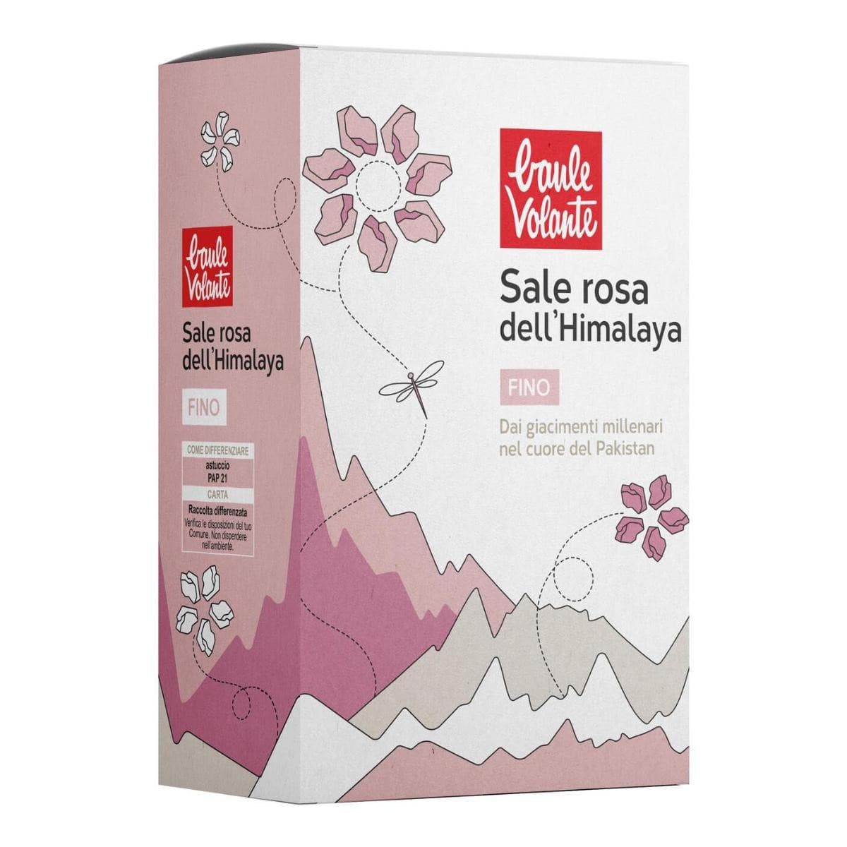 BAULE VOLANTE SALE ROSA H FINO
