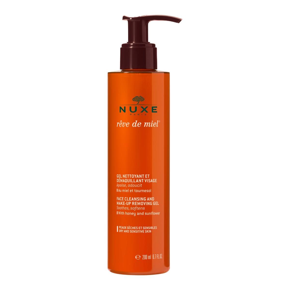 Nuxe Reve de Miel - Gel Struccante e Detergente al Miele, 200ml