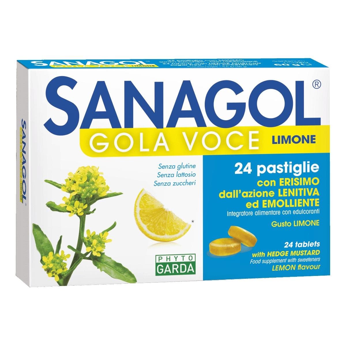 Sanagol Gola Voce Limone 24 Caramelle