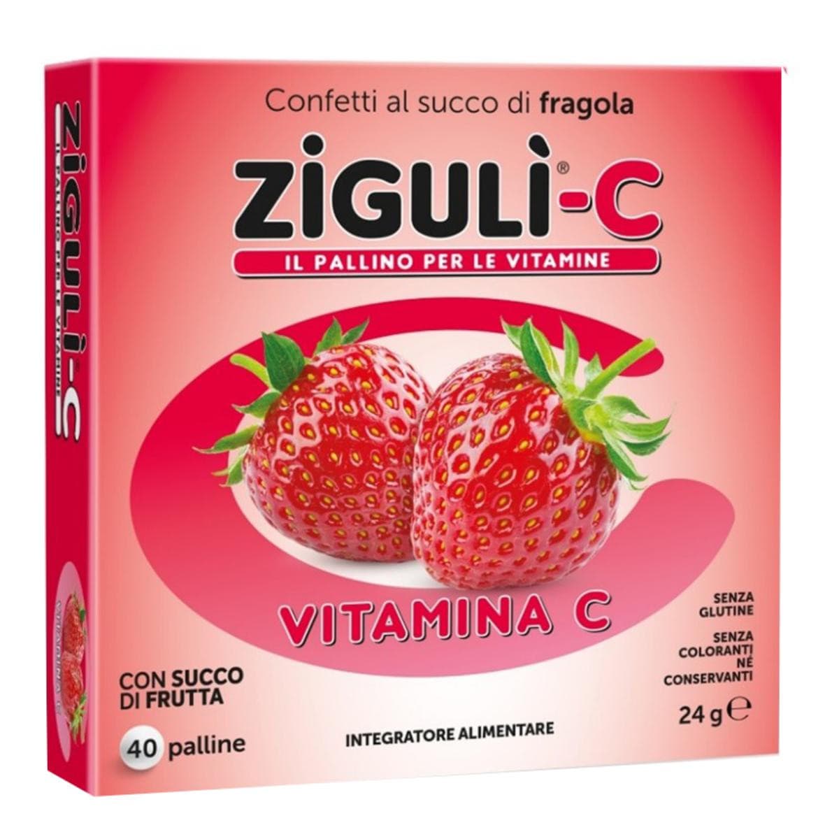 Zigulì-C Fragola con Vitamina C 40 Palline