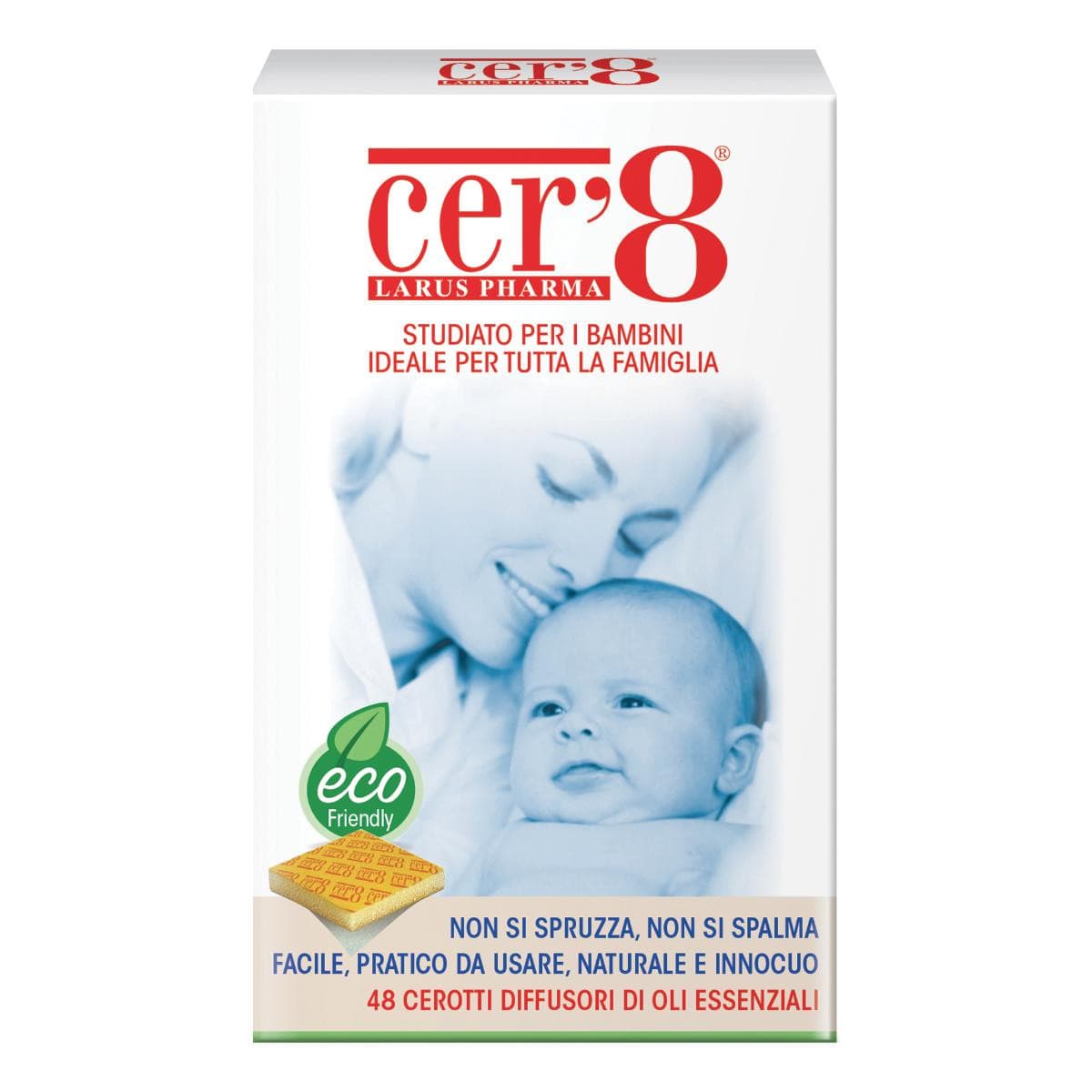 Cer8 Cuscinetti Adesivi Anti Zanzare 48 Pezzi