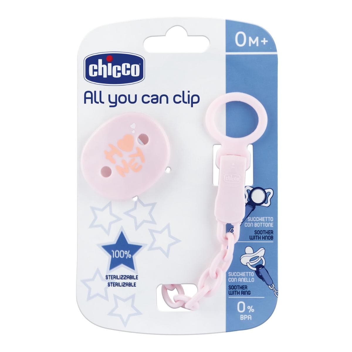 Chicco porta succhiotto universale rosa